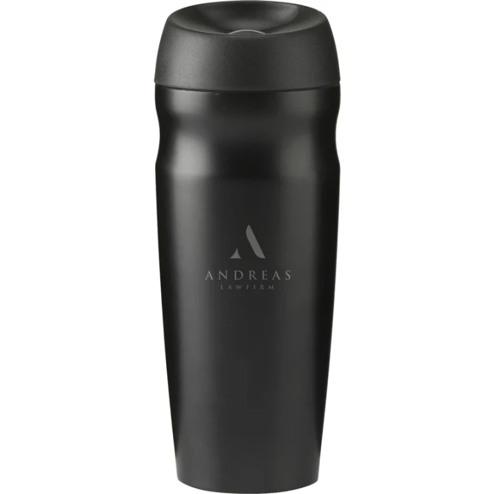 Recycled steel double walled travel mug 450ml 