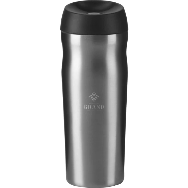 Recycled steel double walled travel mug 450ml 