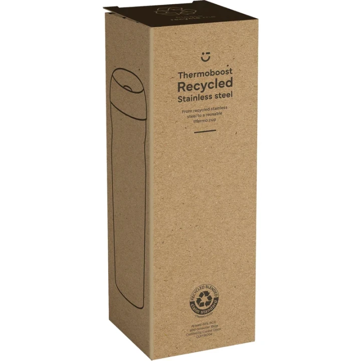 Recycled steel double walled travel mug 450ml 