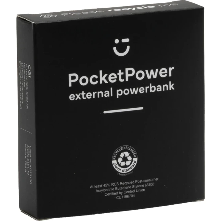 Recycled power bank 5,000 mAh