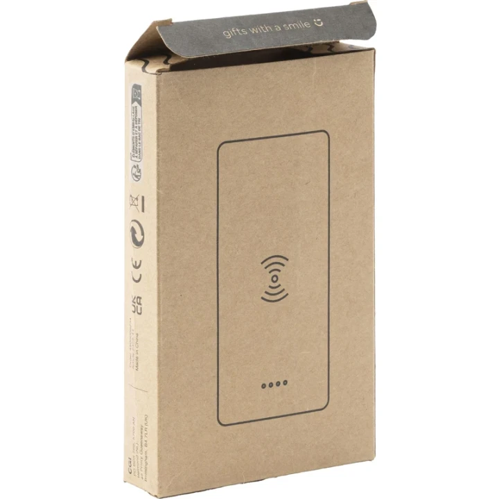 Bamboo wireless charger & power bank 8,000 mAh