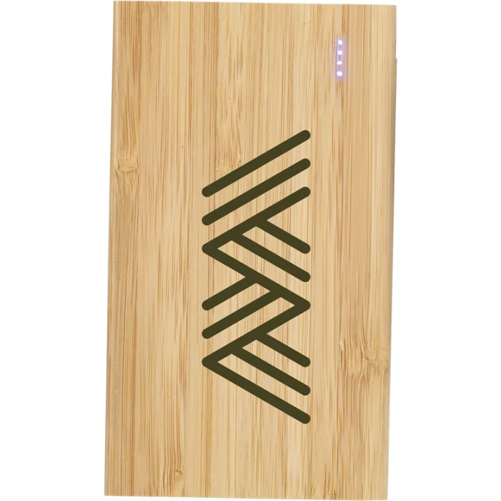 Bamboo power bank 4,000 mAh