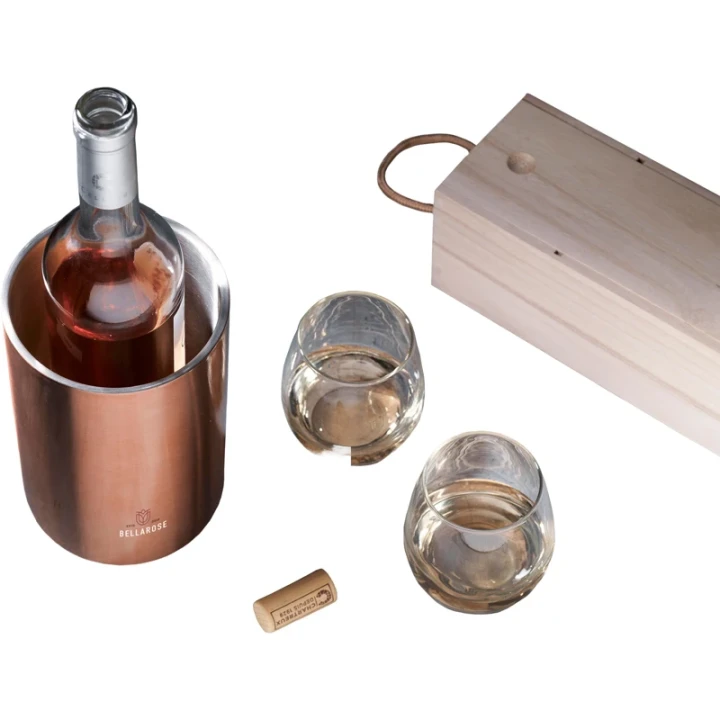 Recycled stainless steel wine cooler