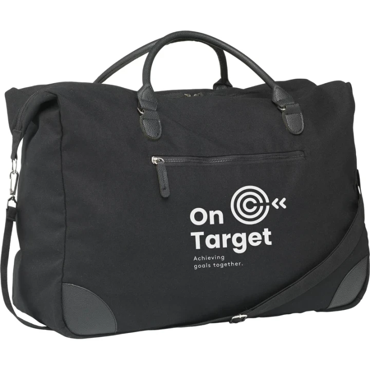 Recycled canvas travel bag