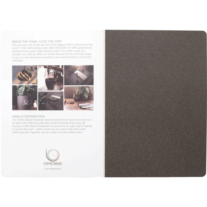 Coffee cover notebook approx A5