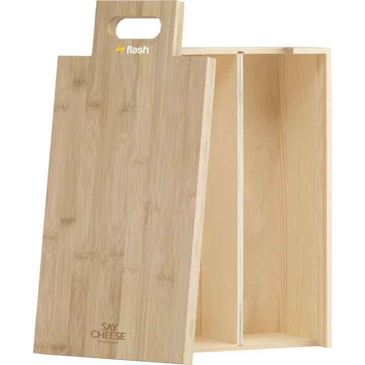 Rackpack cheese board & gift box