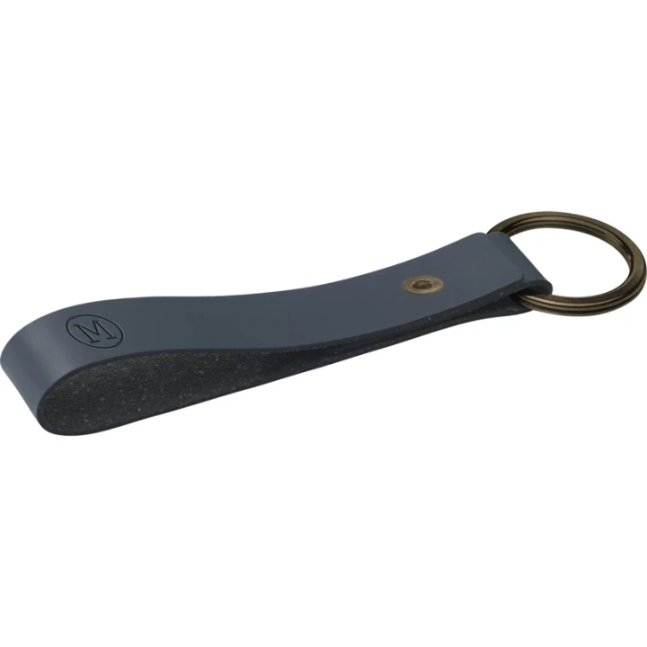 Made recycled leather keyring