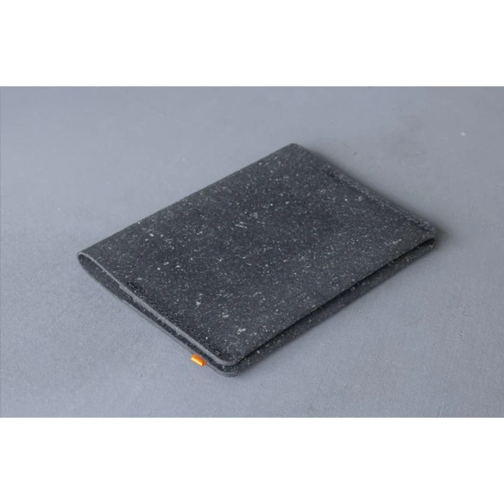 Made recycled leather passport holder