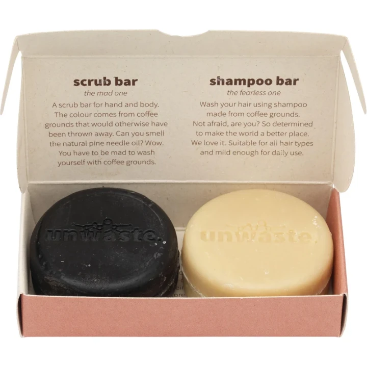 Unwaste scrub & shampoo set