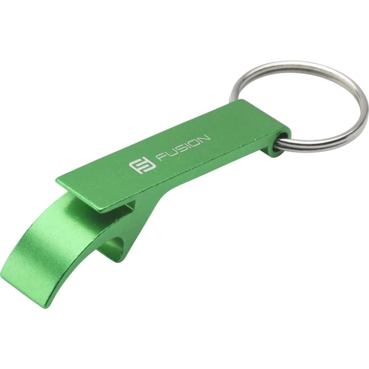 Recycled bottle opener keyring