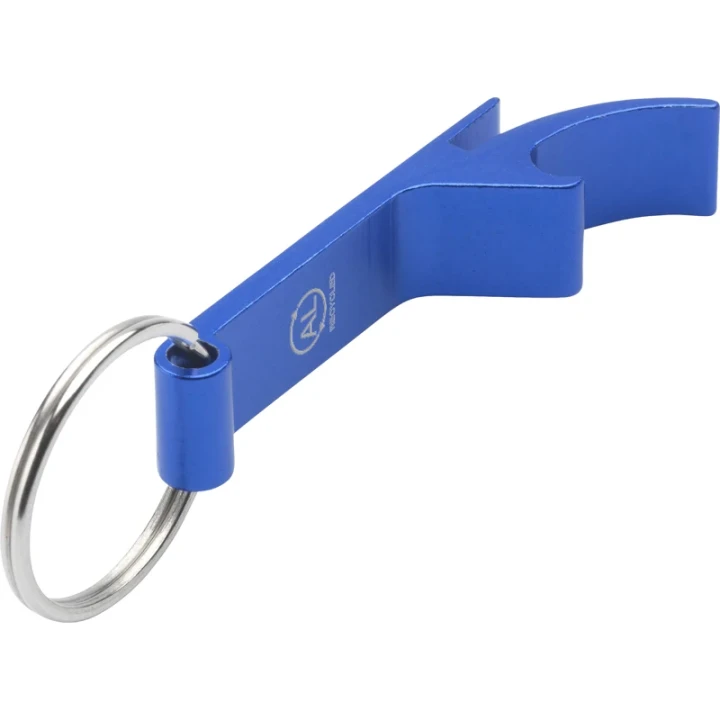 Recycled bottle opener keyring