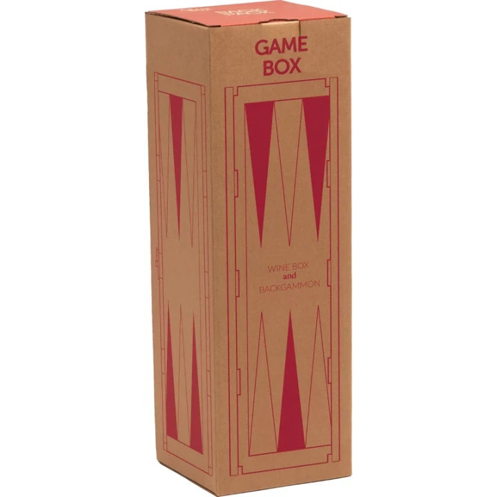 Rackpack wine gift box & backgammon game