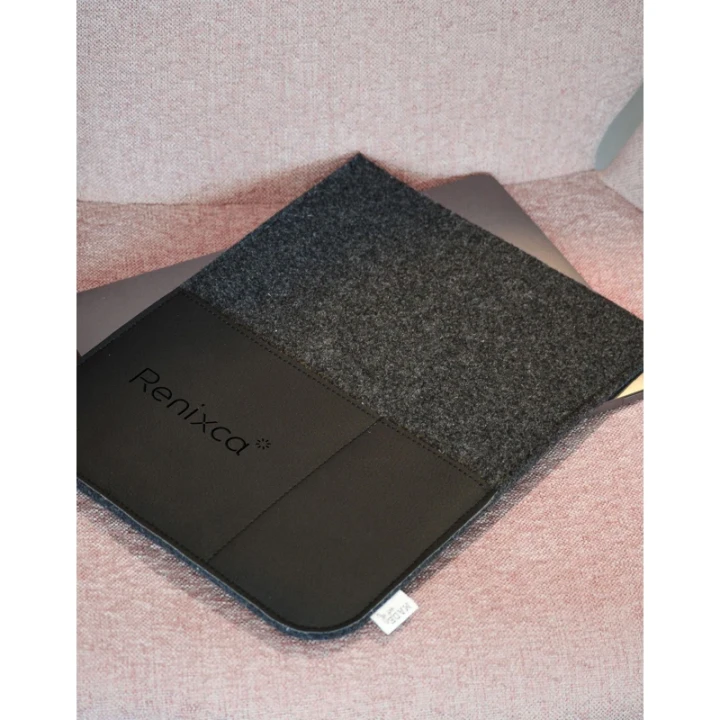 Made recycled leather laptop sleeve