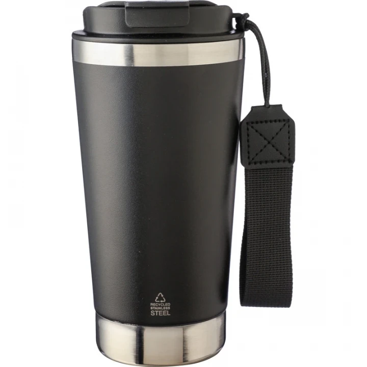 Recycled Steel Double Walled Travel Mug 500ml