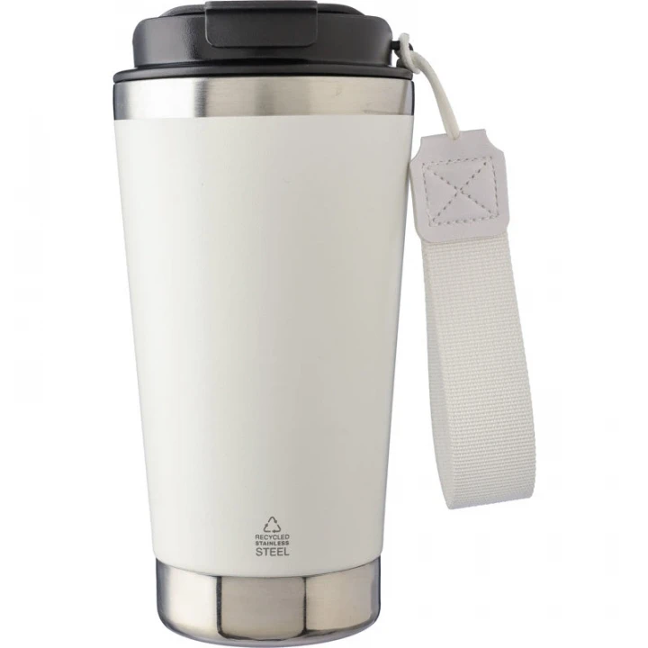 Recycled Steel Double Walled Travel Mug 500ml