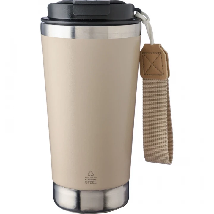 Recycled Steel Double Walled Travel Mug 500ml