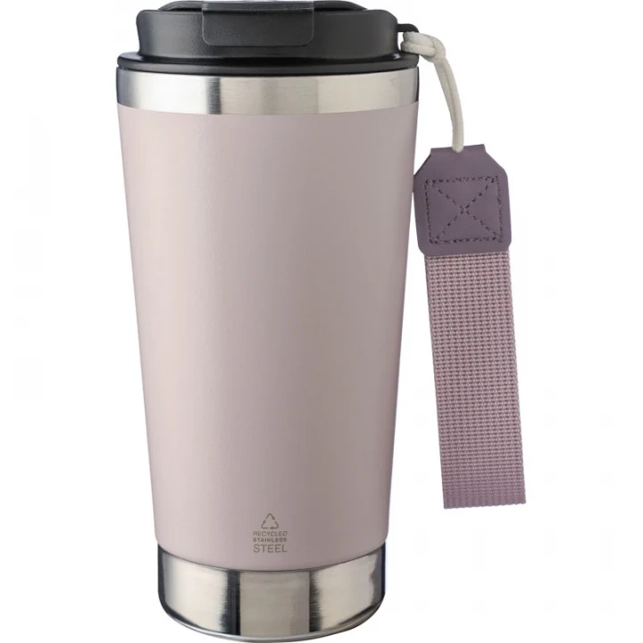 Recycled Steel Double Walled Travel Mug 500ml