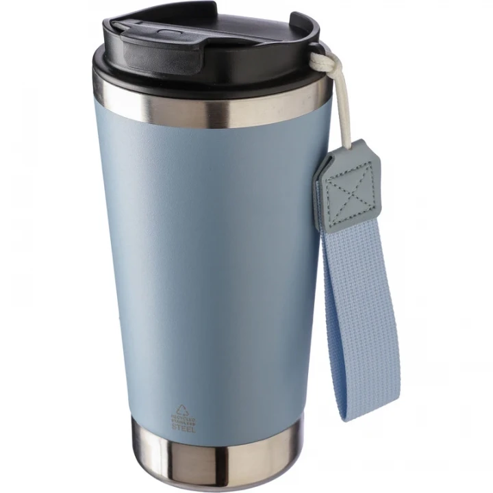 Recycled Steel Double Walled Travel Mug 500ml