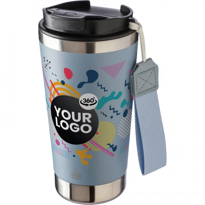 Recycled Steel Double Walled Travel Mug 500ml