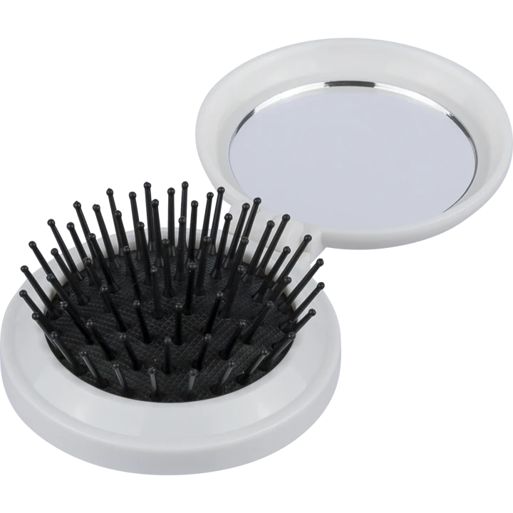 Brush and Mirror in a Recycled Case
