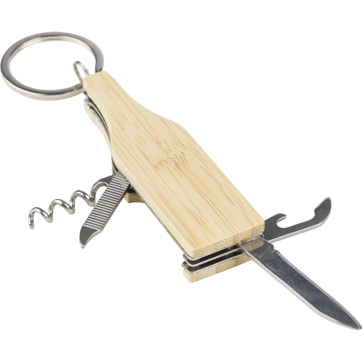 Inaya Bamboo Multi Tool Keychain