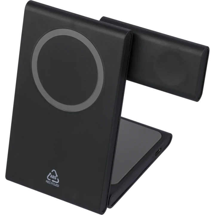 Valerio Recycled 3-in-1 Magnetic Wireless Charger