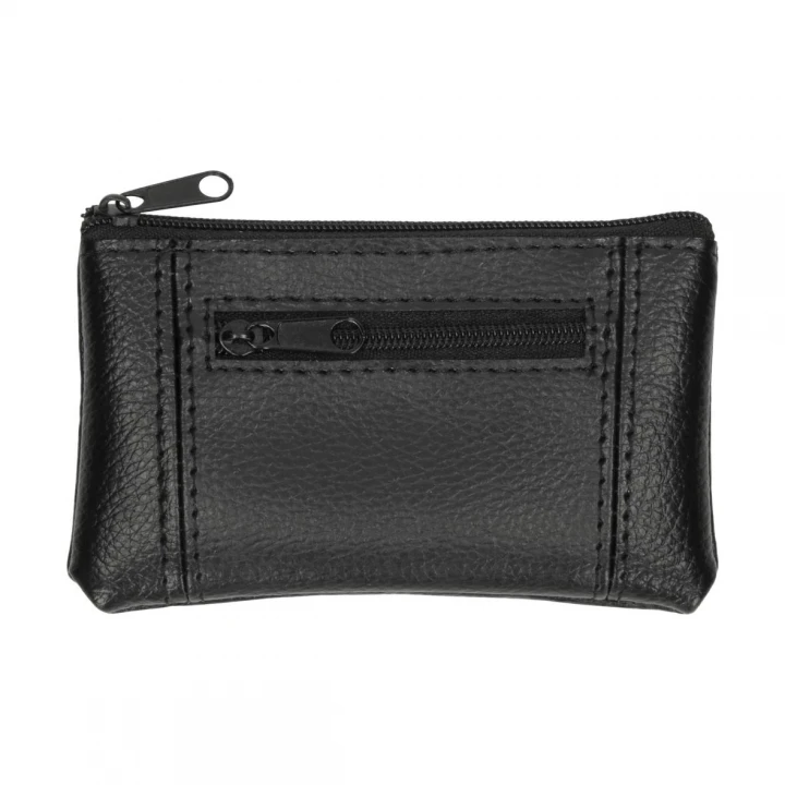 Keyring Zip Purse Black