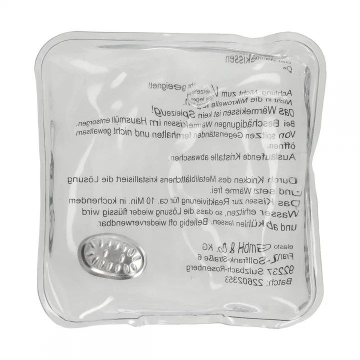 Square Gel Heating Pad Transparent