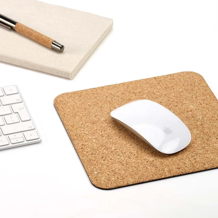 Saramago square cork mouse pad