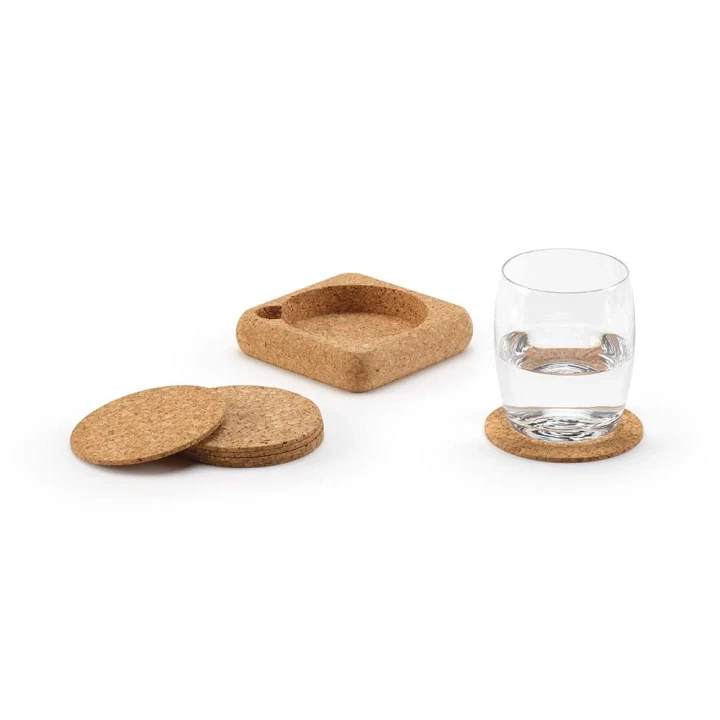 Klein cork coasters Set of 6 with organizer