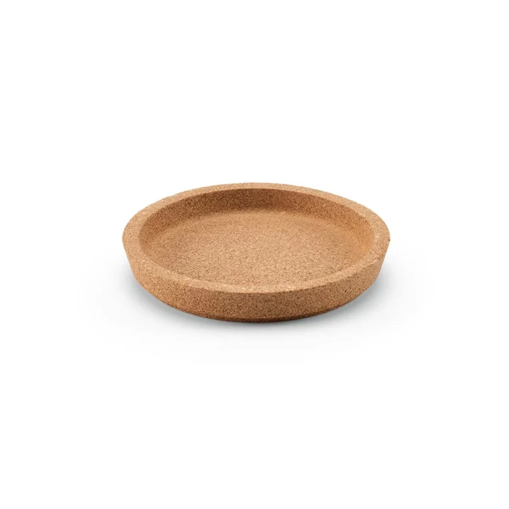 Ravel individual round cork coaster with rim