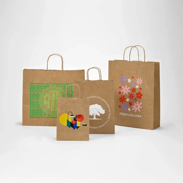 Vesuvio L Brown Recycled FSC® Kraft Bag 115gsm