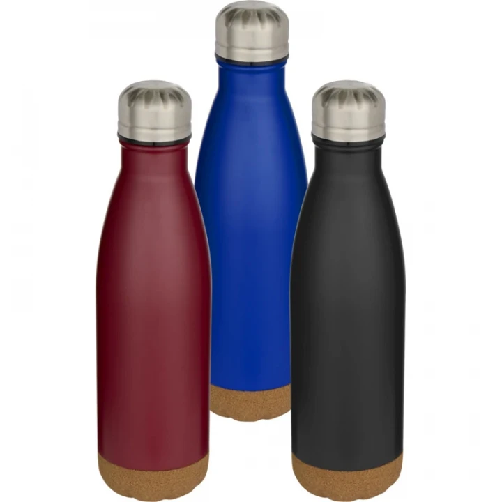 Cove 500ml Double Wall Vacuum Insulated Stainless Steel Water Bottle With Cork Details