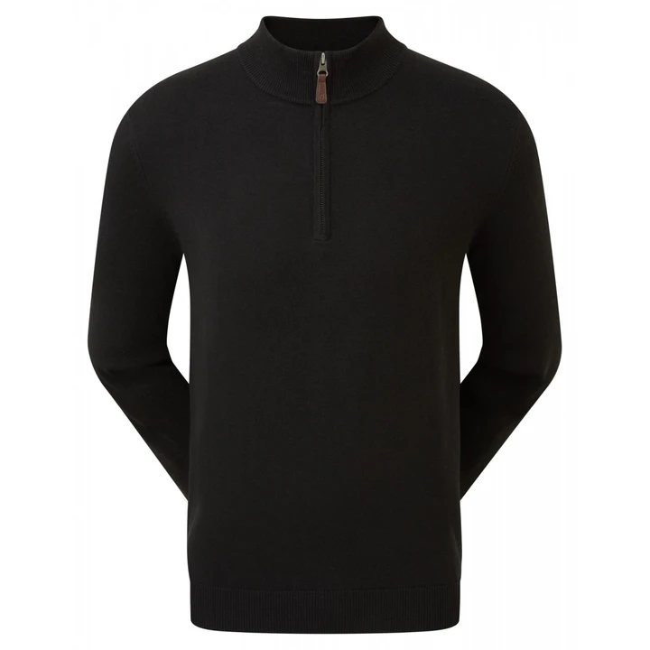 Fj (Footjoy) Gent'S  Golf Half Zip Wool Blend Pullover