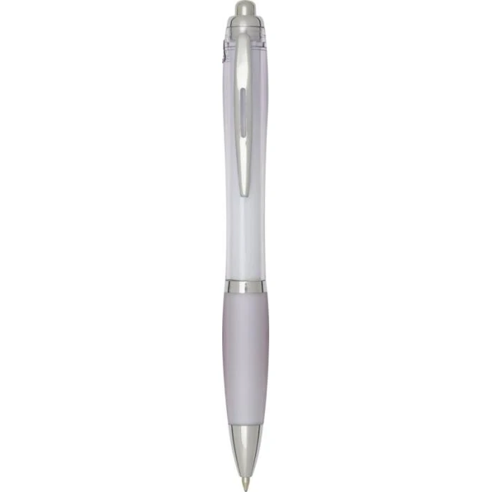 Nash RCS recycled plastic ballpoint pen with coloured barrel and grip (black ink)