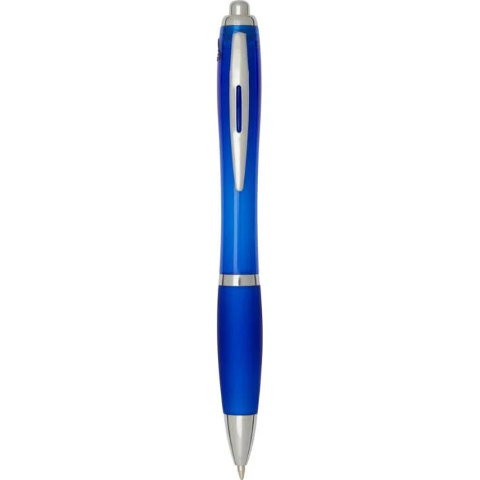 Nash RCS recycled plastic ballpoint pen with coloured barrel and grip (black ink)