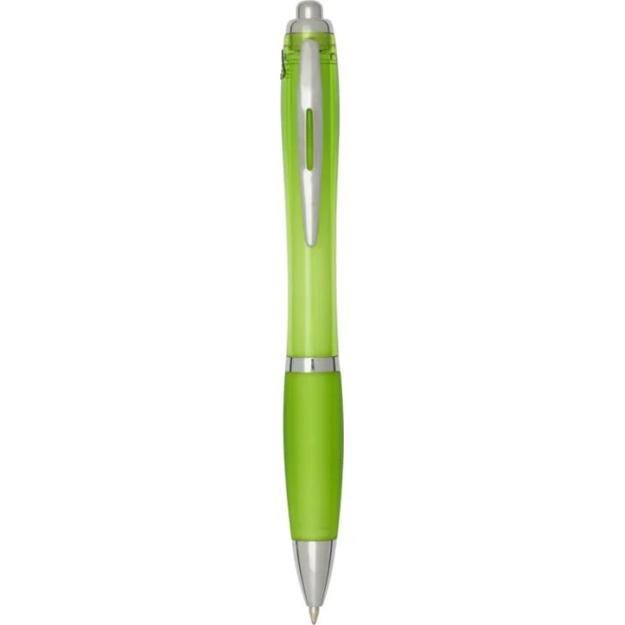 Nash RCS recycled plastic ballpoint pen with coloured barrel and grip (black ink)