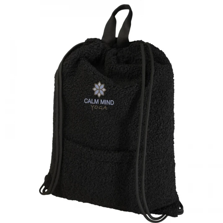 Bear GRS Recycled Sherpa Drawstring Backpack 9L