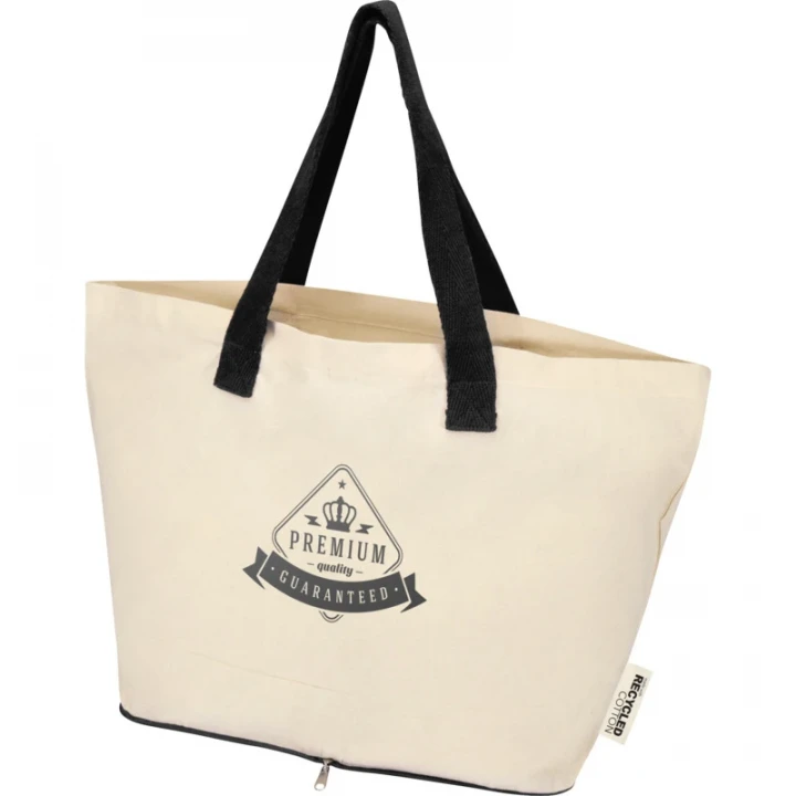 Sierra 140 g/m² GRS Recycled Foldable Cotton Tote Bag 7L