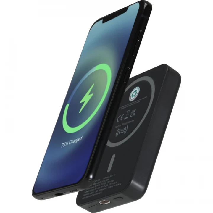 Acrab 5000mAh 15W Magnetic Wireless Power Bank With 20W PD 