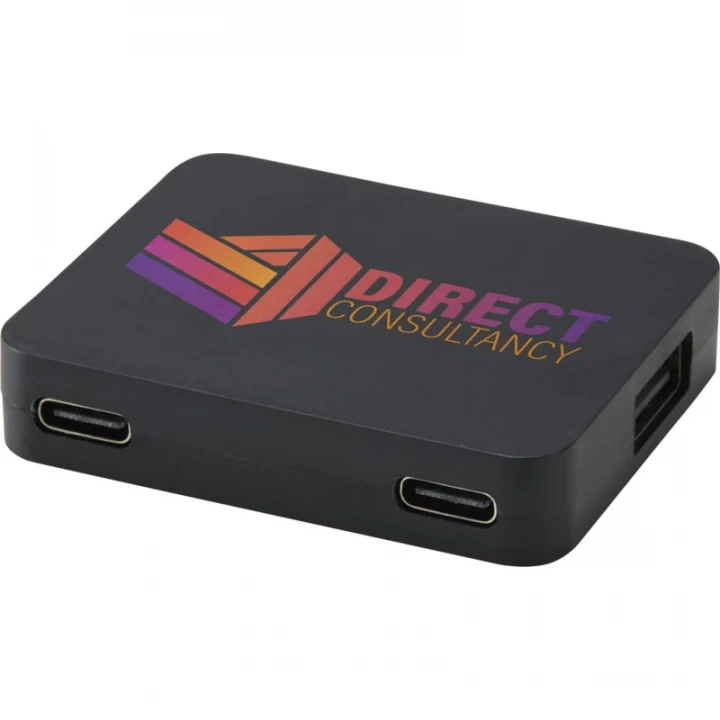Gaia 4-Port USB Hub With USB-A And Type-C Output Dual Input 