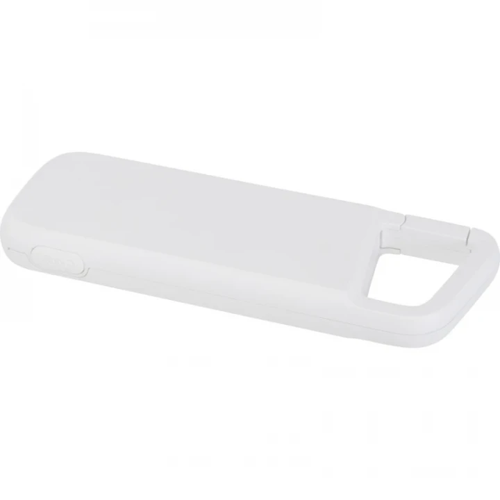 Alkes 5000mAh 12W Recycled Plastic Water Resistant Power Bank With Carabiner