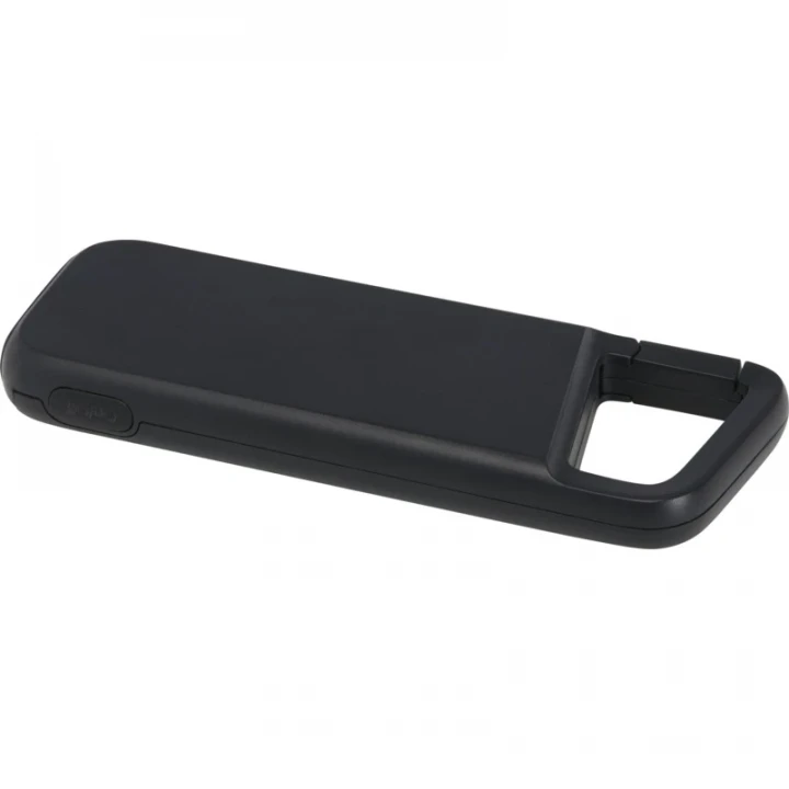 Alkes 5000mAh 12W Recycled Plastic Water Resistant Power Bank With Carabiner