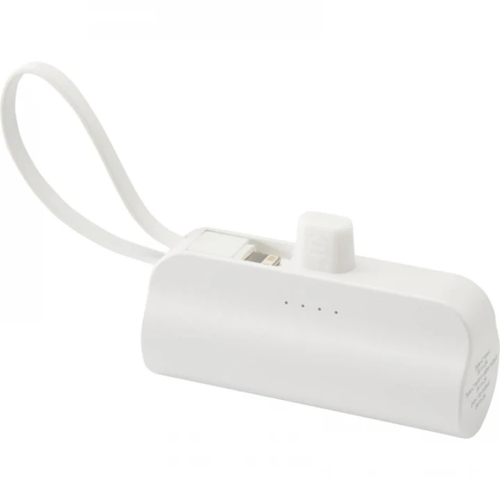 Alnair 5000mAh 10W Recycled Plastic Type-C Power Bank With Built-In Flip Stand And 2-in-1 Cable