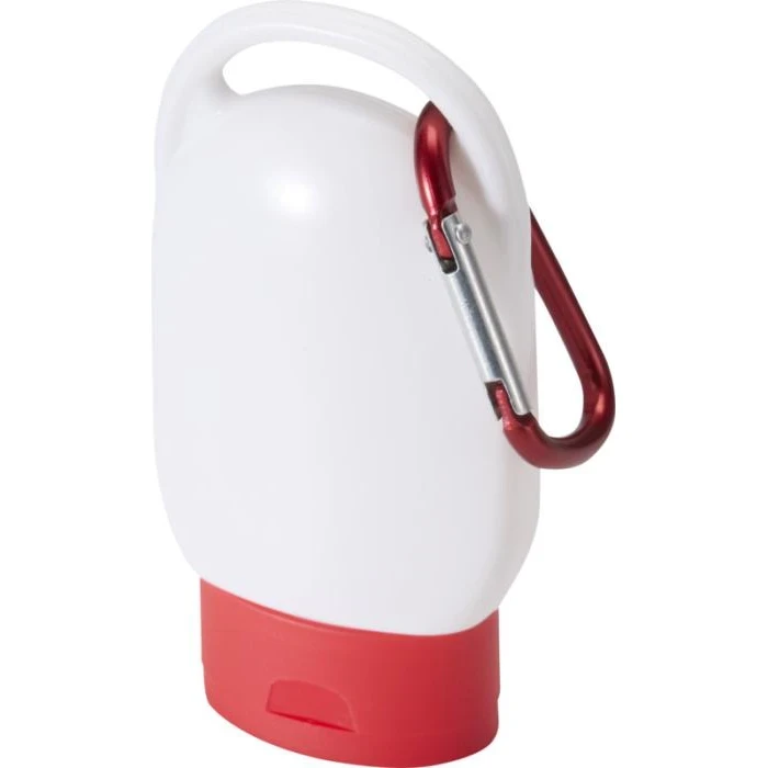 Rosie SPF 30 suncream with carabiner