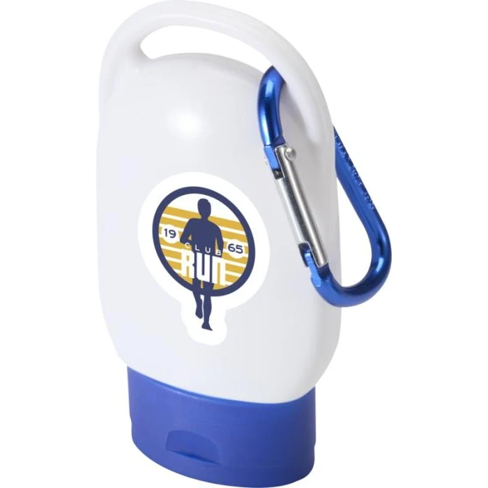 Rosie SPF 30 suncream with carabiner
