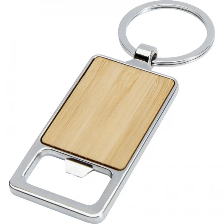 Snapper Bamboo Bottle Opener Keychain