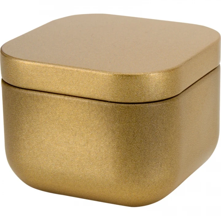 Tindra Square Tin Candle With Vanilla Aroma