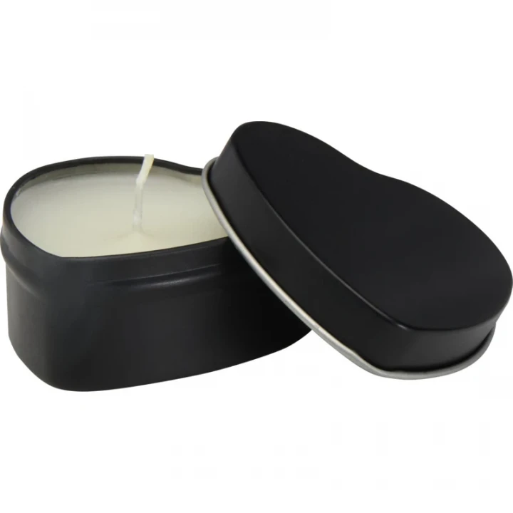 Blissful Heart-Shaped Tin Candle With Vanilla Aroma