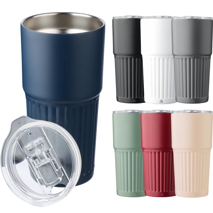 Kael Recycled Stainless Steel Double Walled Drinking Mug 500ml